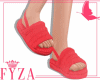 F! Red Cozy Slippers