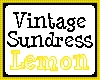 Vintage Sundress *Lemon*