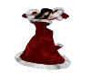 (SS) Red  Long Fur Dress