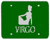 Virgo plate, green