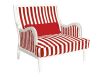 Red white Stripe chair