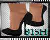 `BB` Glitter Black Heels