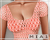 !M! Crochet Dress coral