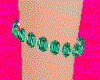 Emerald Slvr Bracelet R