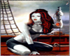 Female Vamp on a Ship