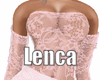 Pink and white lace set