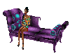 Purple Club Chaise