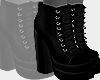 M| Black Platform Boots