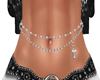 SILV 'T' BELLY CHAIN