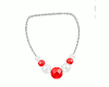 Red & White Jewelry Set