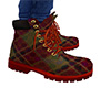 Plaid Work Boots 6 (M)
