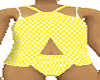 swimsuit gingham yellow