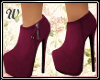 W/ Wine Ankle Booties.