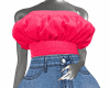 Zea - Puffy CropT - pink