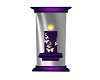 Silver/Purple candle