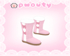 Pink kawaii boots
