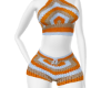 Orange Crochet Set