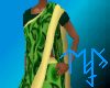 )L( Green and Gold Sari