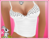 !B! Studded White Top