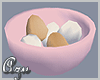 Eggs in a Pink Bowl