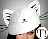 T! White Kitty Hat/Black