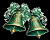 Xmas  BELLS GREEN GOLD