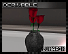 (L: Rose Vase