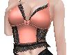 A~ Peach Lace Corset