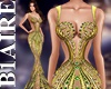 B1l Gold Green Gown