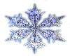 Blue snowflake
