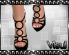 V|Black Ringlet Heels