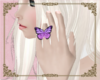 A: Butterfly ring purple
