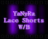 IYILace Shorts W/B