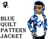 a!| Blue Quilt Jacket