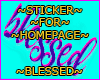 ! Blessed#7 Sticker.