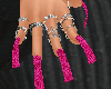 pink cheetah nails