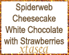 White Cho Web Cheesecake