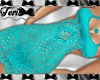 Aqua Crochet Dress