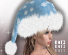 Blue Christmas Fur Hat