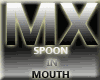 spoon in mouth