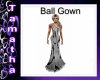 Silver & blk Ball gown