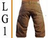 LG1 Brown Long Shorts