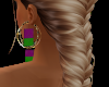 Mardi Gras Big Earrings