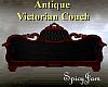 Antq Victorian Sofa Blk