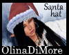 (OD)Santa hat black hair