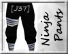 [J37] Black Ninja Pants