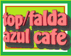 XXL TOP FALDA AZUL/CAFE