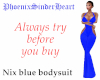 Nix blue bodysuit