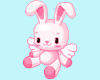 Sweet pink angel bunny