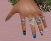 Mermaid Nails + Rings